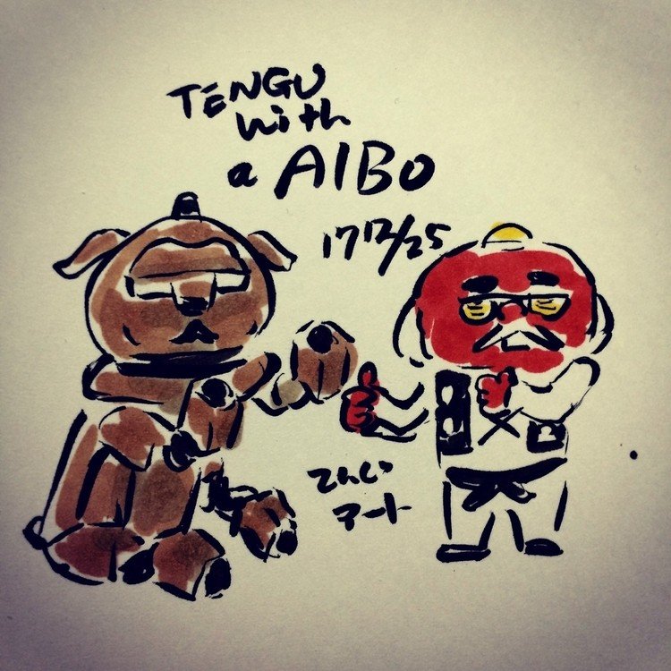 Tengu with a AIBO

◇通販◇
tengart.thebase.in
#天狗 #てんぐアート
#AIBO  #てんぐるみ