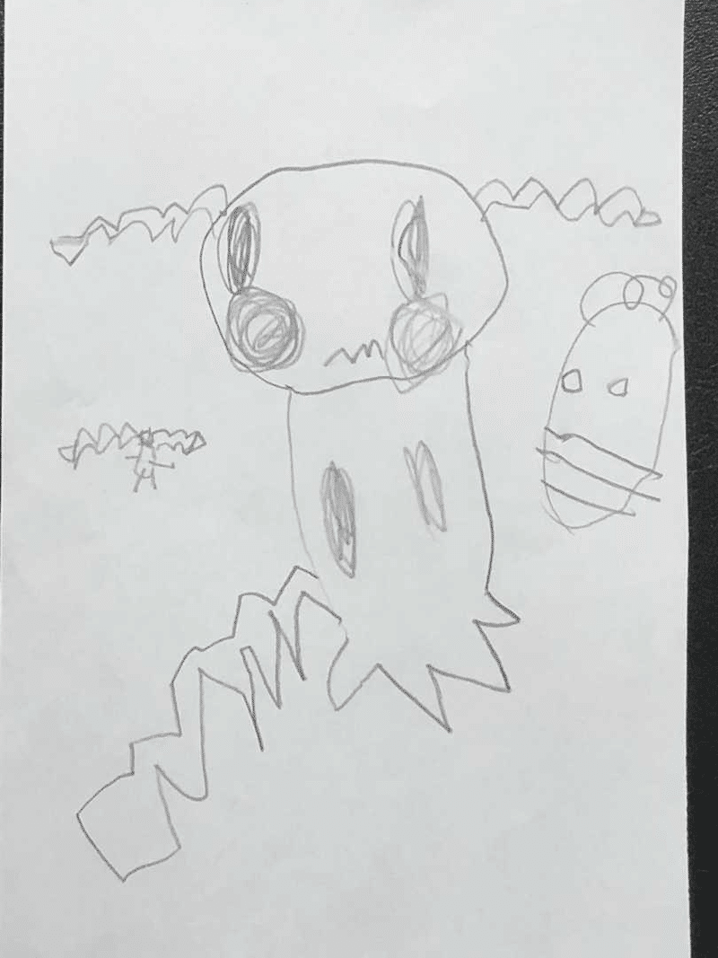 鉛筆画 ミミッキュ 長男作 Jr Note