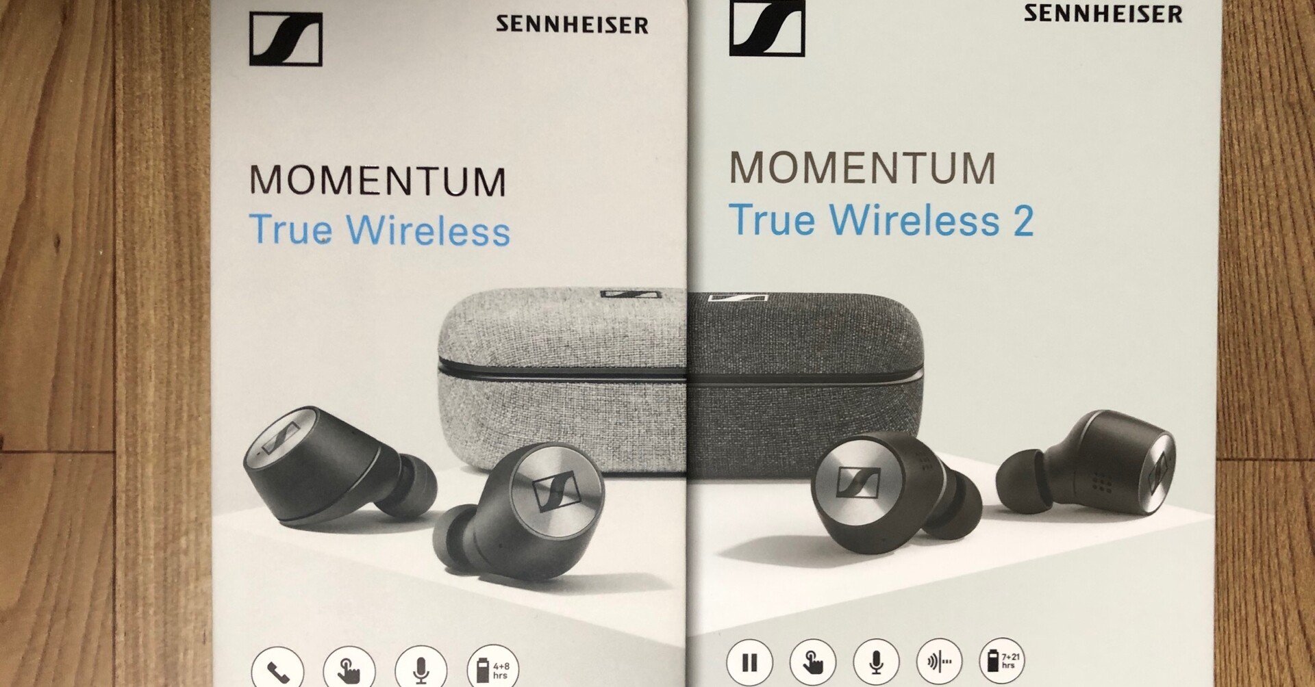 SENNHEISERのワイヤレスイヤホンMOMENTUM True Wireless1 vs 2！どっち