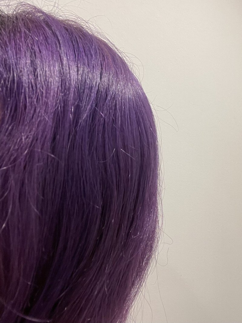 パープルに染めてから一週間 一ヶ月後 Pictoria Note