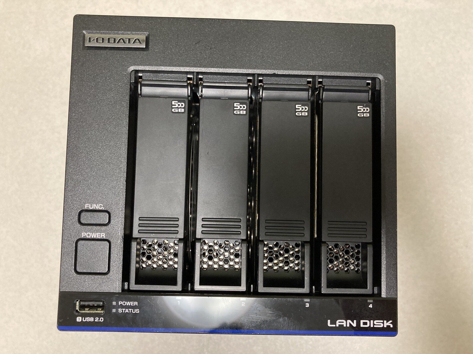 IO-DATA NAS HDL-Z4WS 4tb QNAP化済 IO-DATA NAS HDD WD RED 4TB