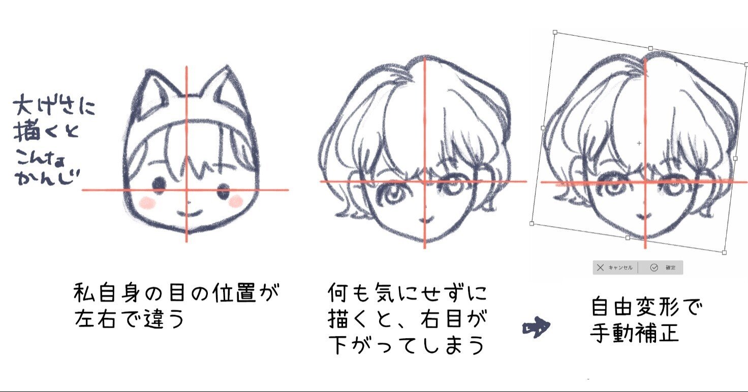 左右対称定規で真正面顔を描いてみよう Clip Studio Miyamon Note 左右対称定規で真正面顔を描いてみよう Clip Studio Miyamon Note