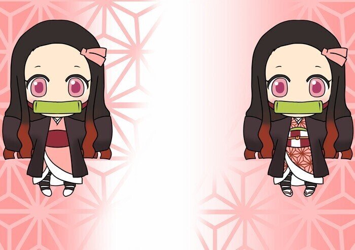 簡単ミニキャラ 禰豆子の描き方 カノカ Note