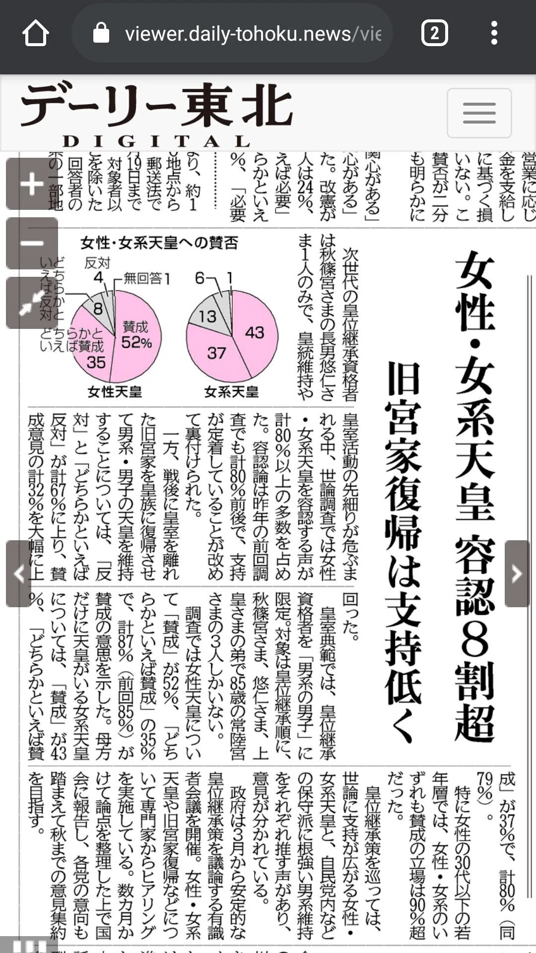 女性天皇記事