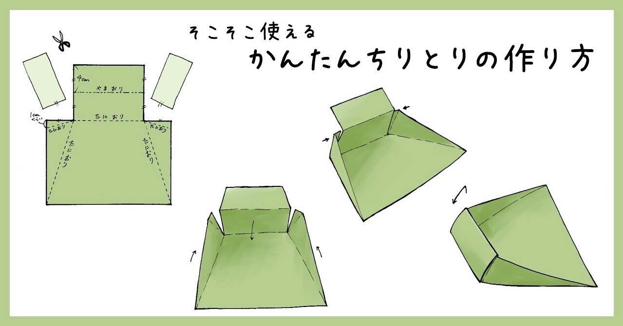 厚紙1枚でできる そこそこ使える かんたんちりとりの作り方 フクシマアズサ b面 Note 厚紙1枚でできる そこそこ使える かんたんちりとりの作り方 フクシマアズサ b面 Note