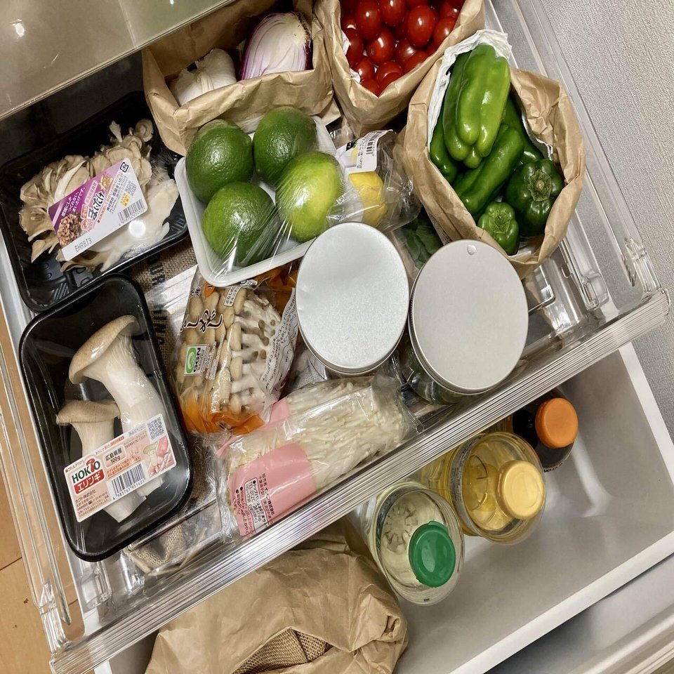 野菜室を紙袋で長持ちするように整理してみたレポ まゆ Note