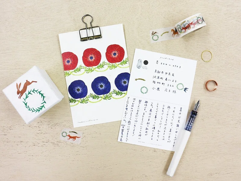 かわいいはがき箋で夏のごあいさつ 暑中見舞い を書いてみよう 表現社 Cozyca Products Note