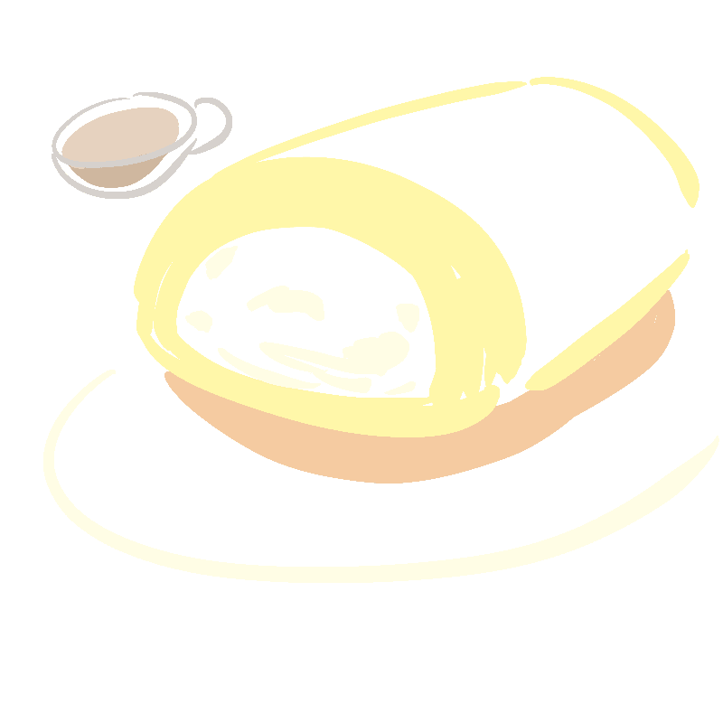 今日のイラスト 至福のロールケーキ 描きました みうちえ Note