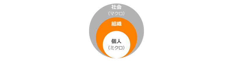 組織は社会と個人の中間