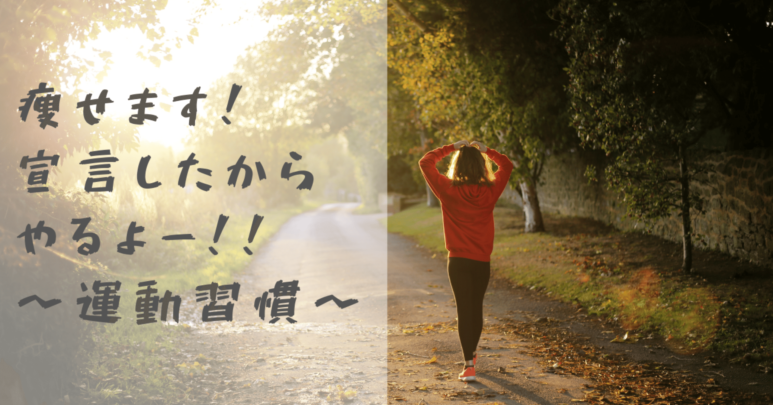 痩せます 宣言したからやるよー 運動習慣 あお 子育てを楽しむ人 Note