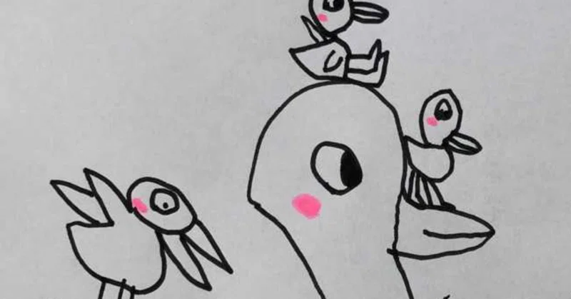 ペン 鳥たちの世界 長女作 Jr Note