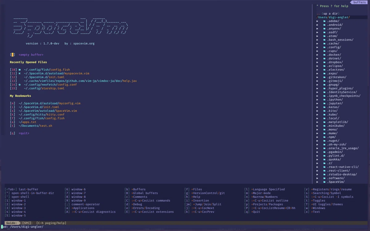 SpaceVim を導入してみた｜おおとろ｜フリーランス開発者 × 吃音ストーリーテラー