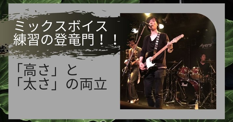 【ミックスボイス練習には必見！！】「高い声」と「太さ」は別の意識が必要！！