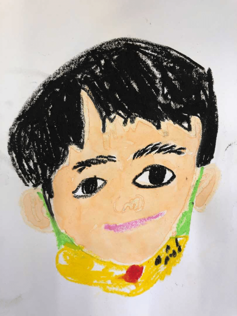 クレヨン・水彩】友達の似顔絵【長女作】｜Jr.
