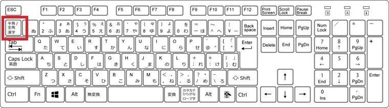 全角半角切り替え