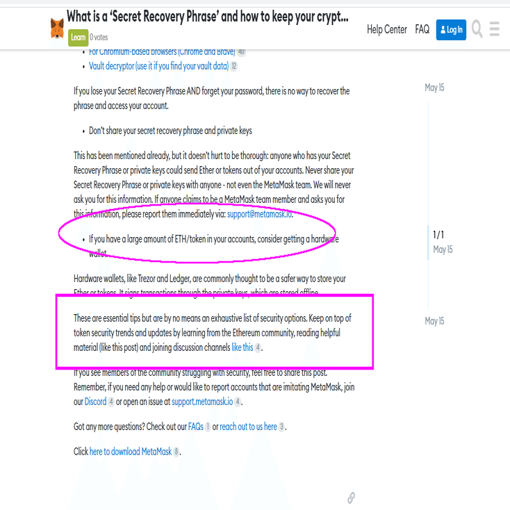 メタマスクの「Secret Recovery Phrase（シークレットリカバリーフレーズ）」って何？｜ユウキ