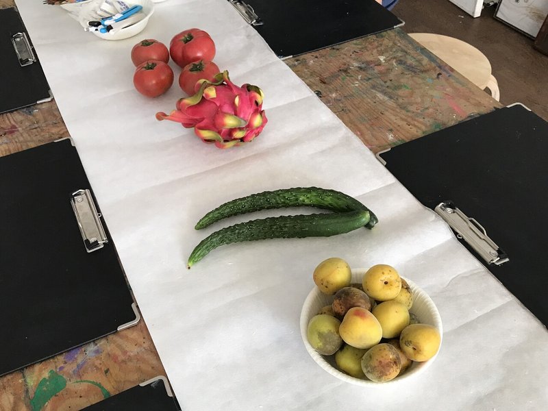 6月 季節の野菜デッサン教室 かんざき Note