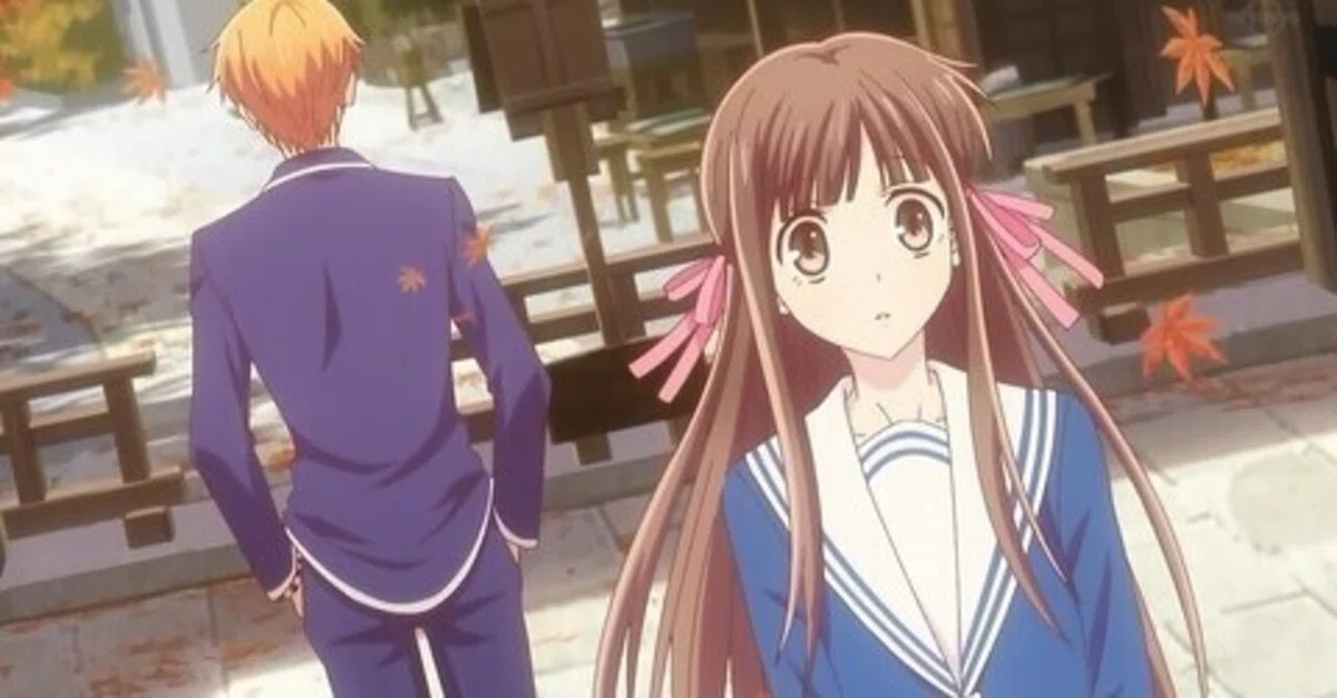 アニメのカップルの恋のスケッチ