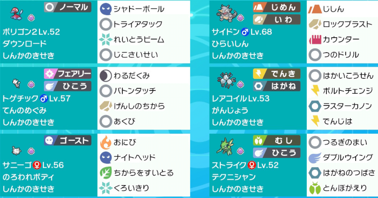 セイムビート しんかのきせき統一パ 林 Note