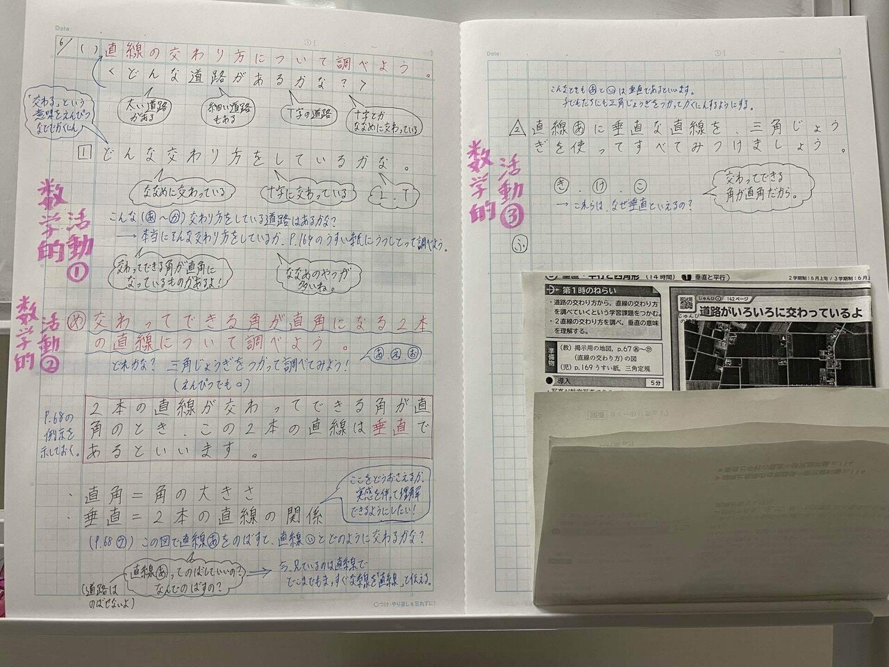 算数授業づくり 垂直 平行と四角形で大切にしたい数学的活動を考えたい 杉田聖輝 Note