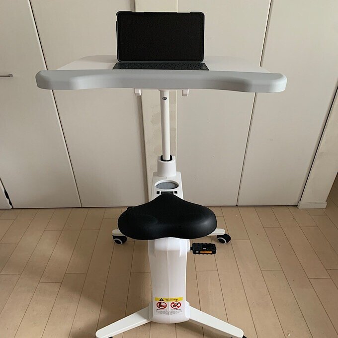 デスクバイク フィットネスバイク FlexiSpot V9 天板付き ホワイト スタンディングデスク エクササイズ 札幌市厚別区 厚別店 FlexiSpotヤフー店 - デスクバイク｜Yahoo!ショッピング