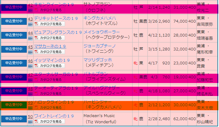 2020ノルマン3次募集(絞り込み１)