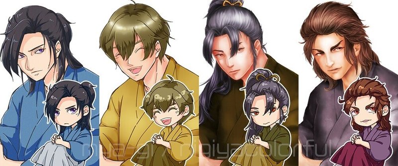 ちょっと不憫な創作キャラクター4人組 みゃーぎ イラストレーター Note