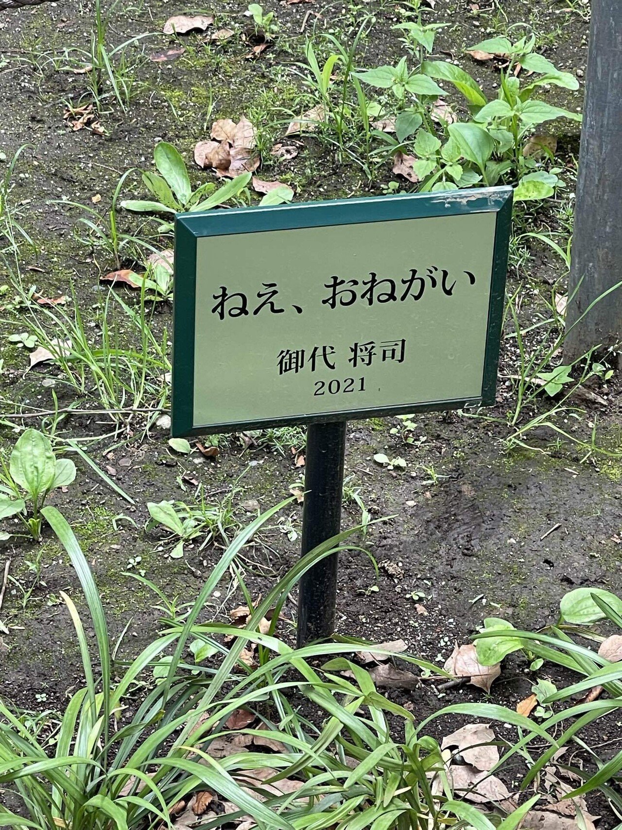 上野恩賜公園芸術の散歩道 玉置泰紀 Kadokawa21年室 Note