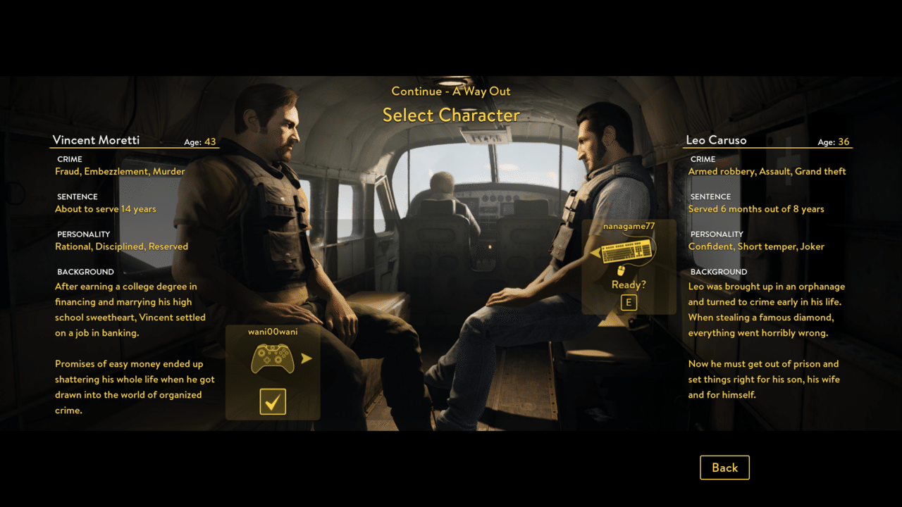 英語に自信はないけど A Way Out を英語でプレイした Ebikawa Note
