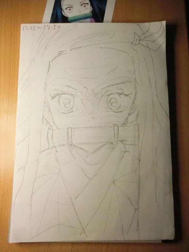 鬼滅の刃 の 竈門 禰豆子 かまど ねずこ その３完成 超 Note