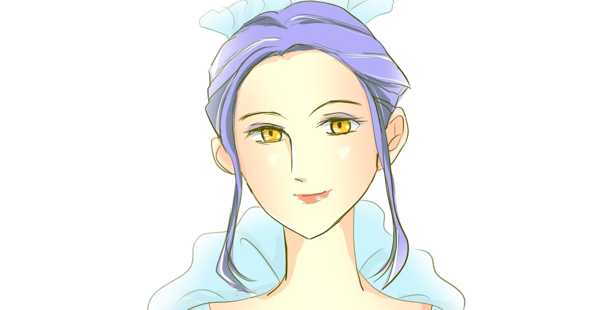 マルグリット王妃ドレス前目微笑
