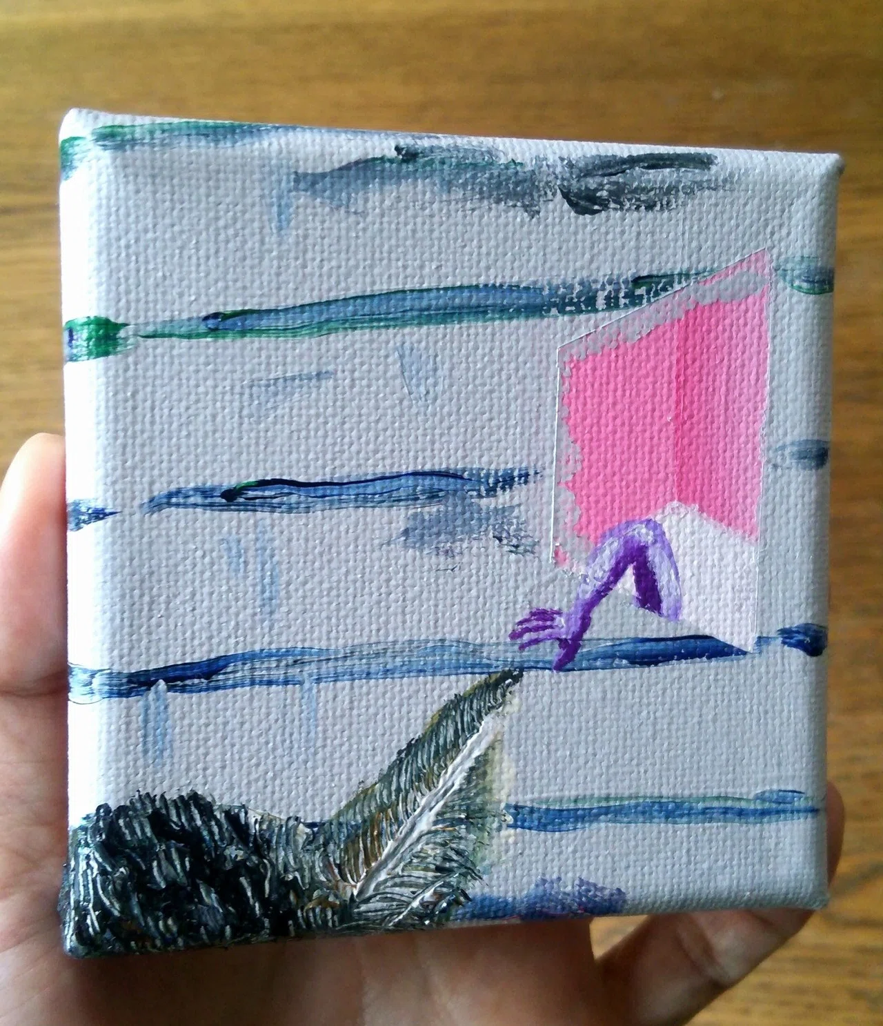 土曜絵画 小人の入浴 熊こうすけ Note