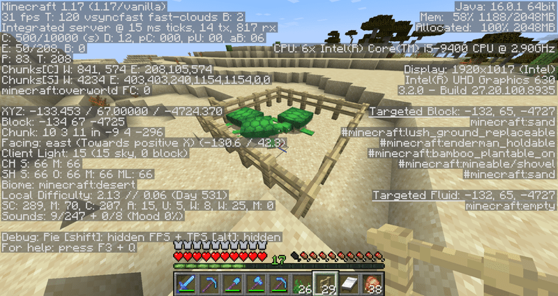 マイクラver1 17日記 21 06 23 17日目 おてつ Note