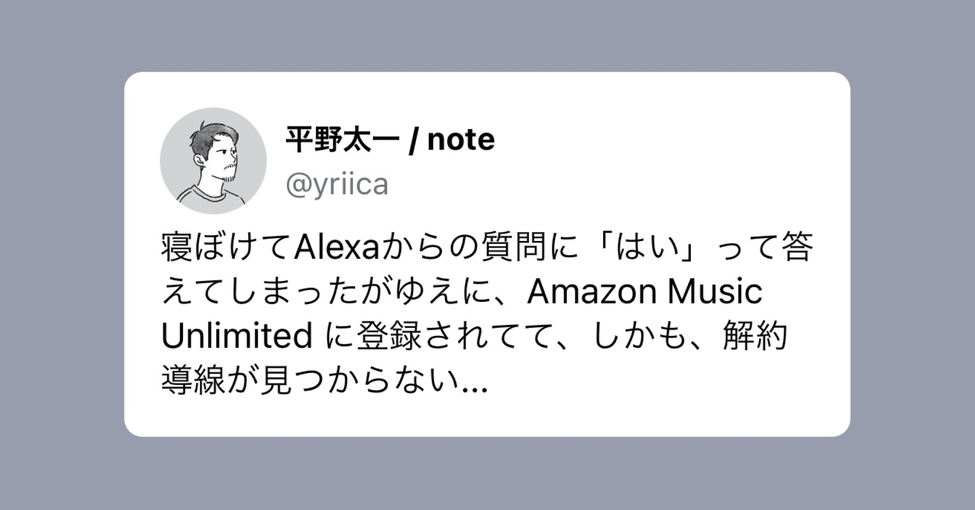 Alexa音声経由でミスって購入 契約をしてしまわないために 平野太一 Note Alexa音声経由でミスって購入 契約をしてしまわないために 平野太一 Note