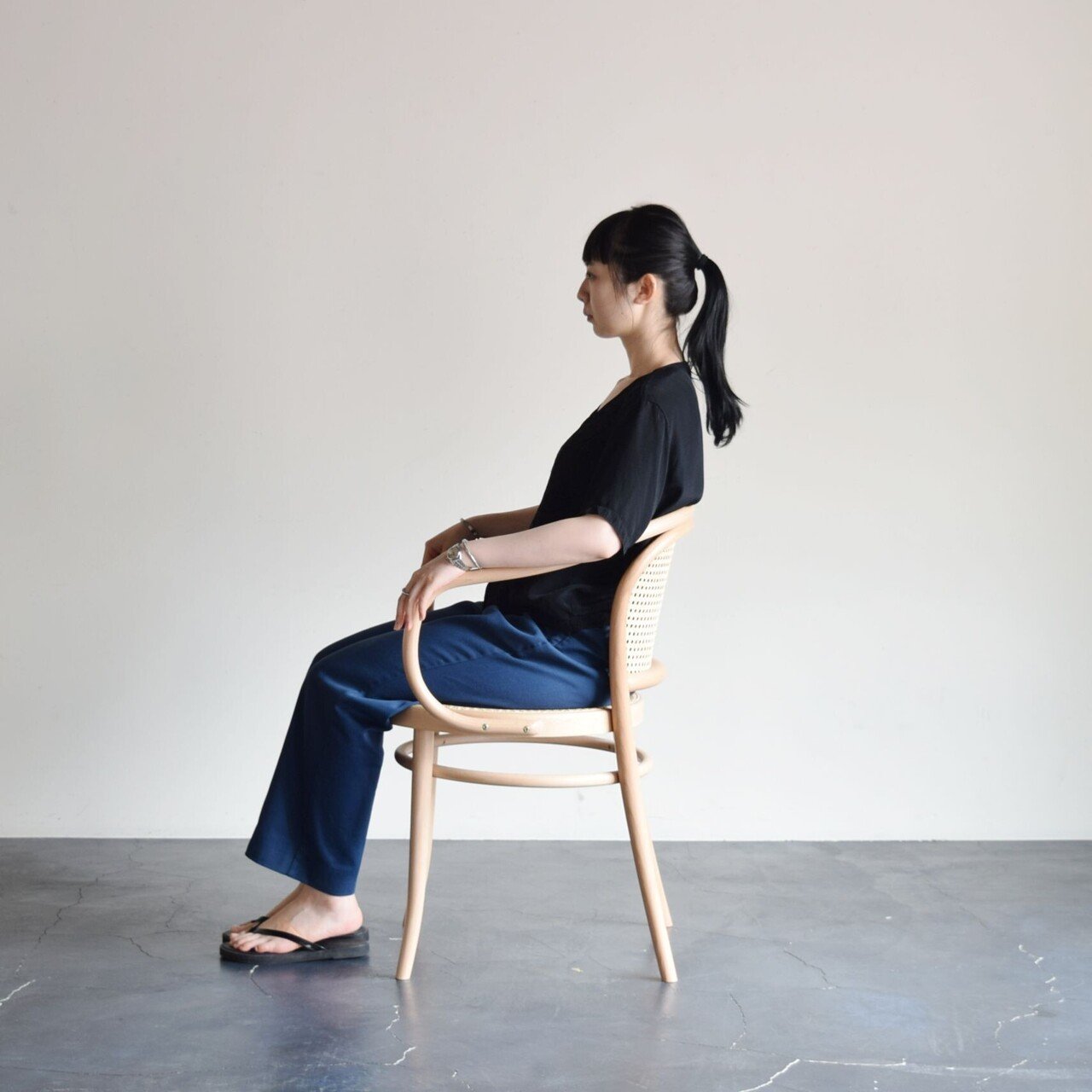 TON Chair No.002　トンチェア　椅子　ダイニングチェア　インテリア アンティーク風ウィンザーチェア［TON曲げ木ダイニングチェア