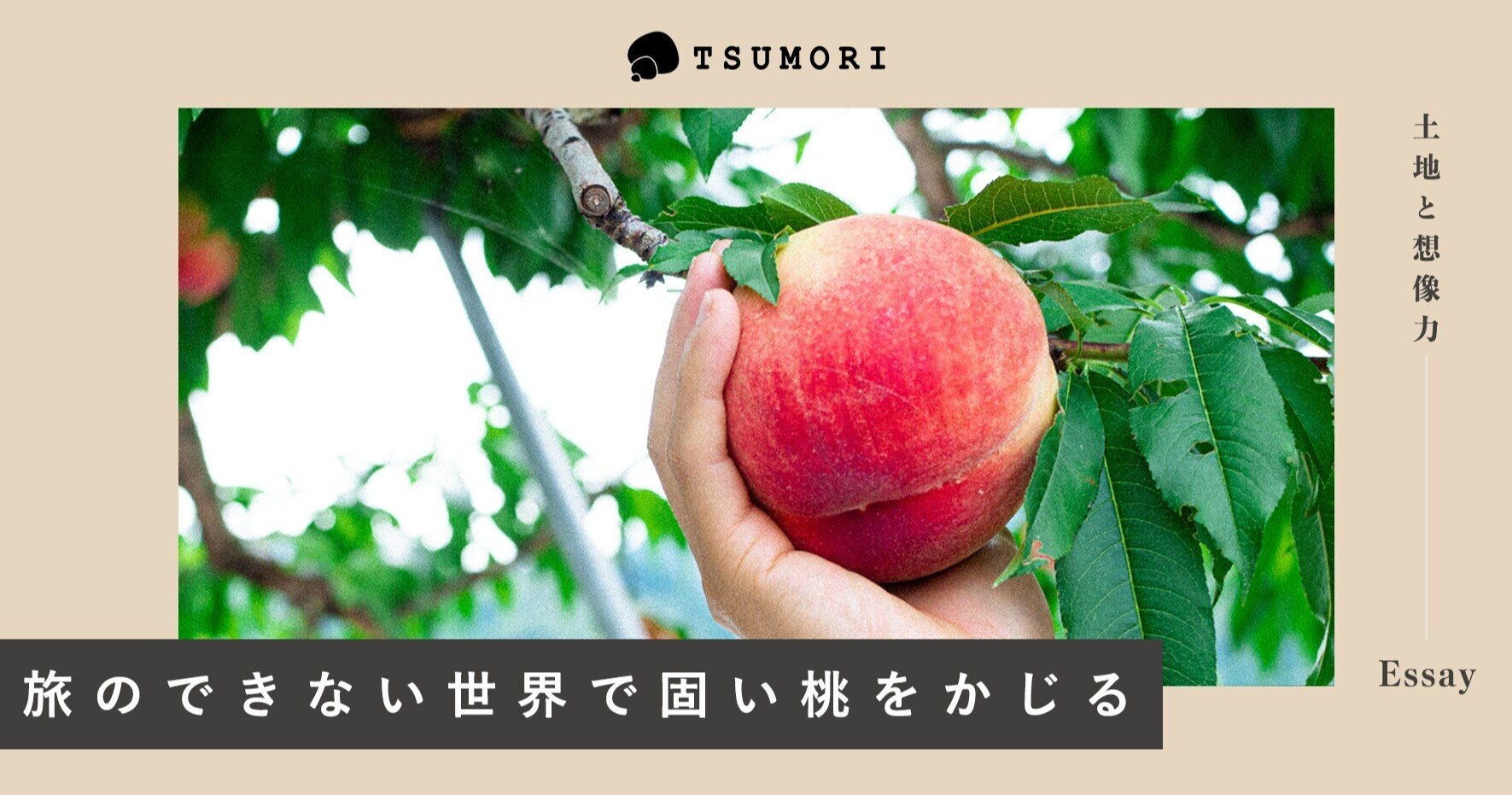 旅のできない世界で固い桃をかじる Tsumori 土地と想像力のメディア Note 旅のできない世界で固い桃をかじる Tsumori 土地と想像力のメディア Note