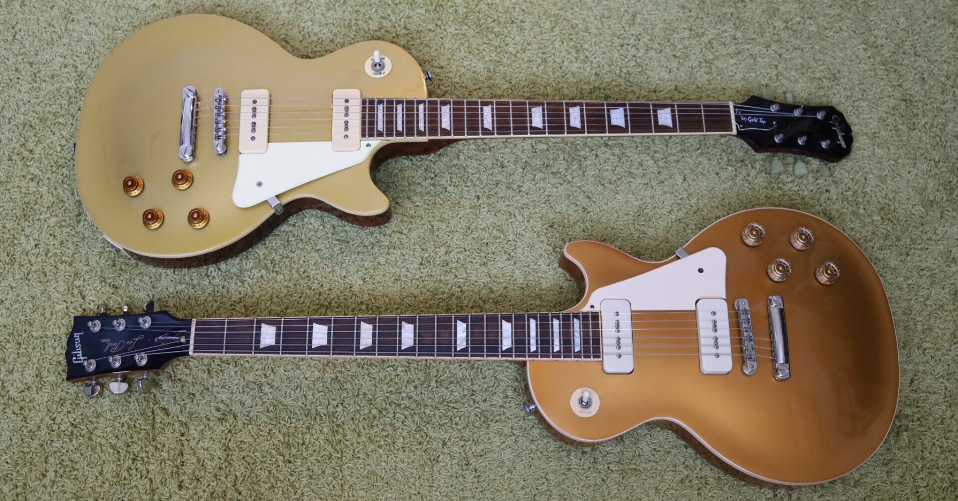 GibsonとEpiphoneのGold Topを比べてみた｜Croquetteギター機材研究