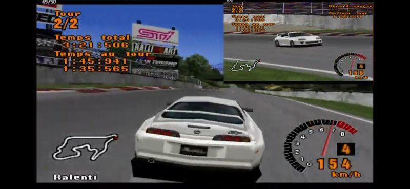 グランツーリスモ1のゲーム画面