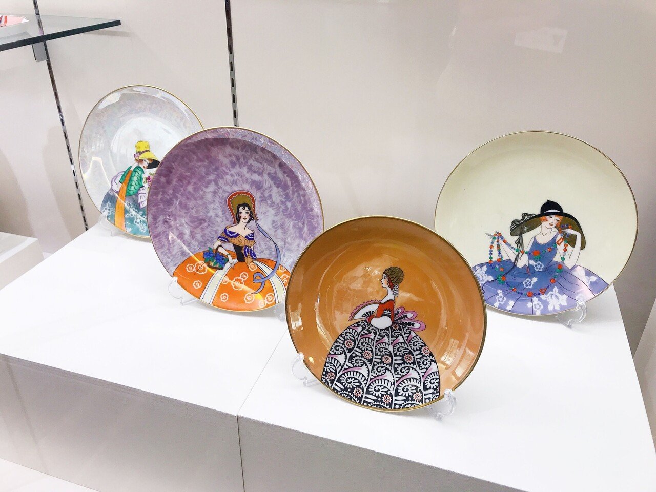 オールドノリタケ/デコレディ/パフケース】アールデコ/ラスター オールドノリタケ/デコレディ/パフケース】アールデコ/ラスター