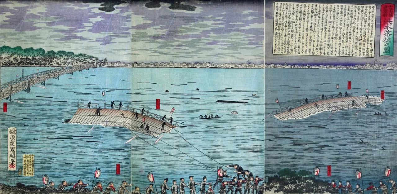 浮世絵の雨の線ってどんな色？｜太田記念美術館