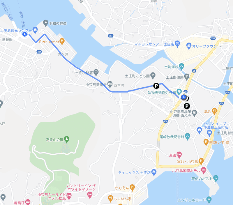 港から迷路のまち