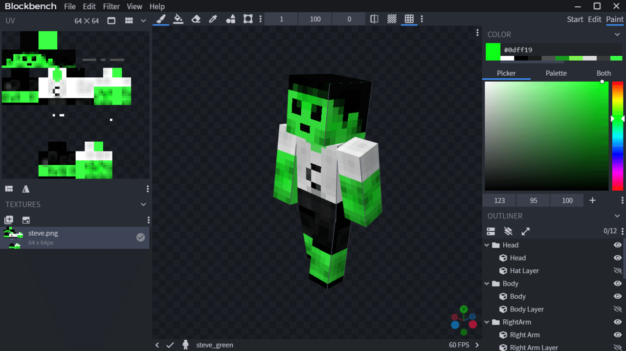 Blockbench ブロックベンチ でマイクラのスキンを作ってみよう Coderdojo名護 Note