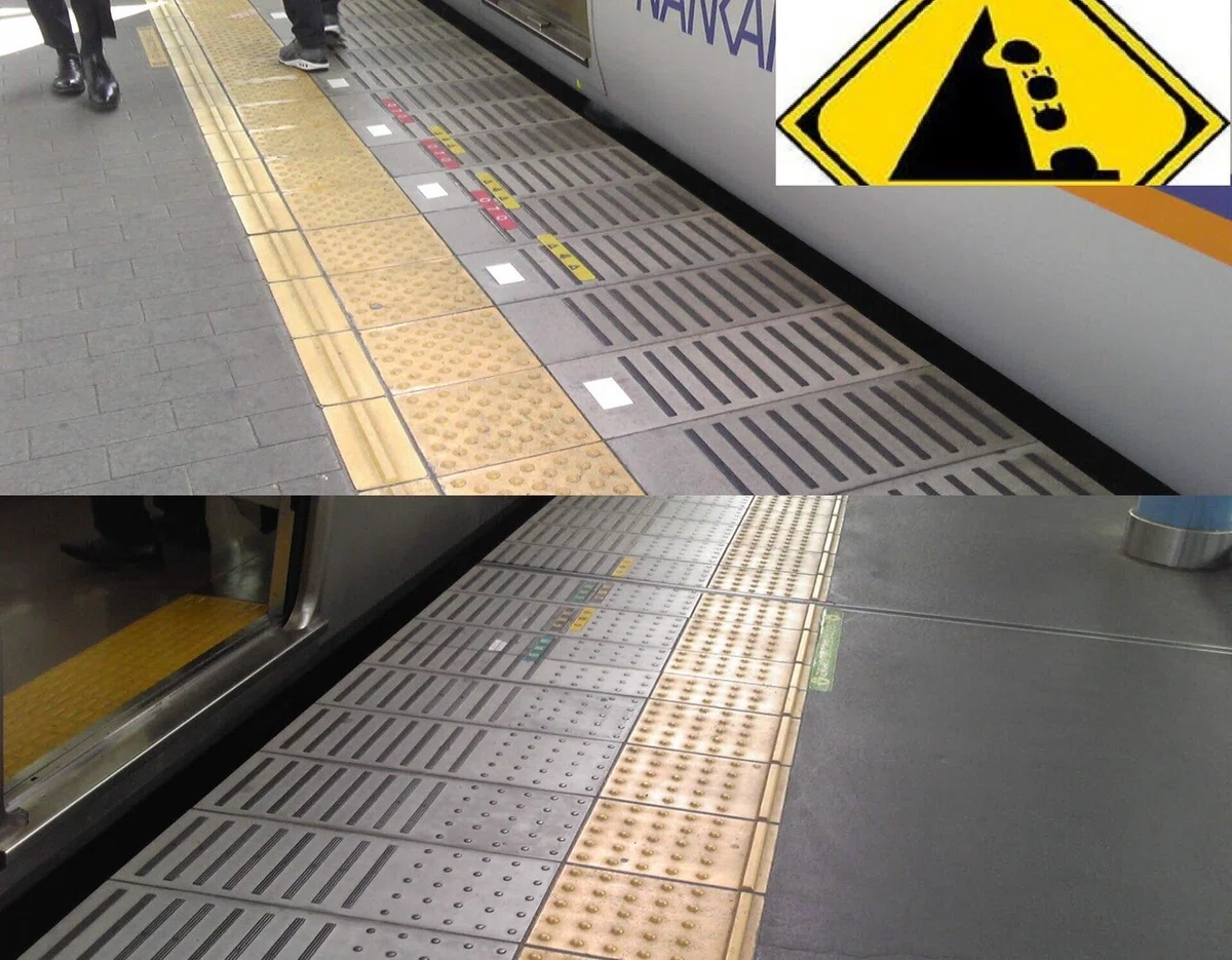 駅・ホーム・点字ブロック・白線