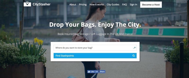 #34 CityStasher - UK発。ユーザーとホストのWin-Winな関係を実現する手荷物預かりサービス -