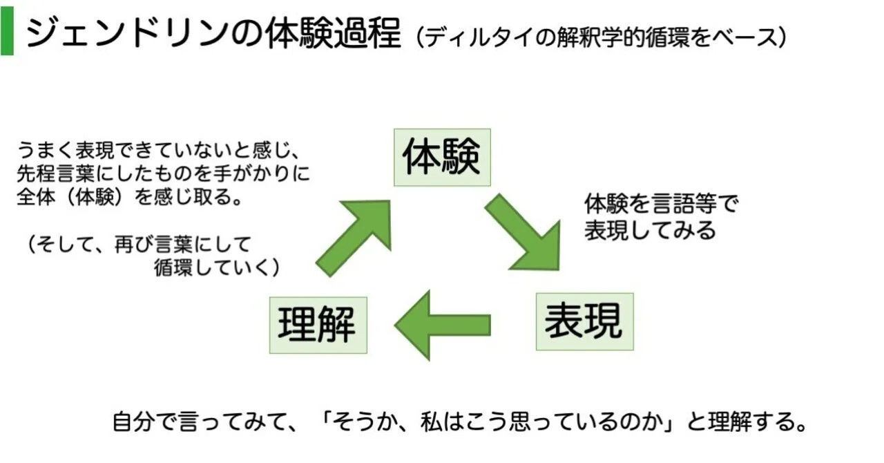 ディルタイの解釈学的循環からくるフォーカシングの体験過程#194｜阿世 
