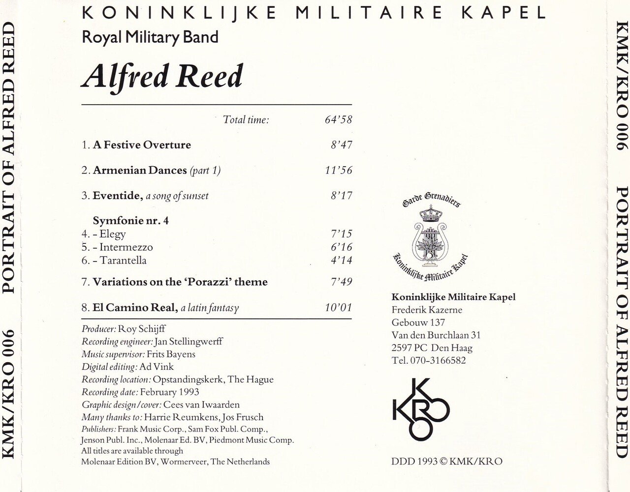 廃盤　HIGHLIGHTS WMC 1993 アルフレッドリード第4交響曲名演奏 第4交響曲/Fourth Symphony(リード) 吹奏楽譜 – ロケットミュージック
