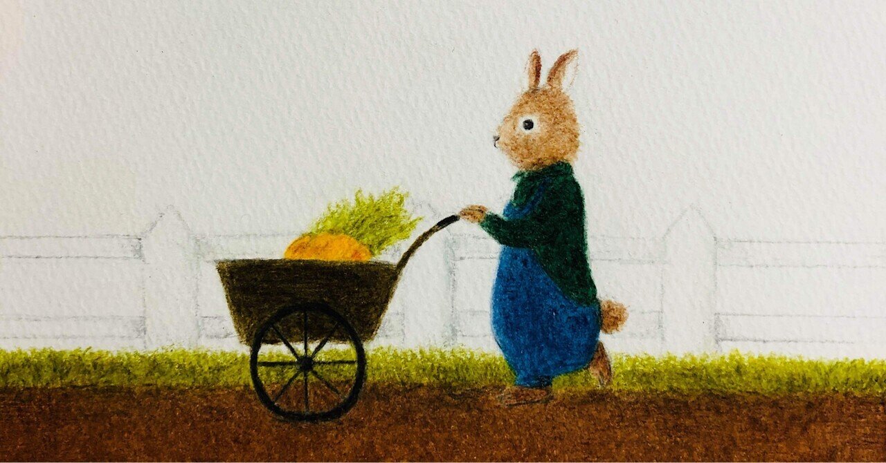 イラスト うさぎの畑仕事 Saor Iro Note