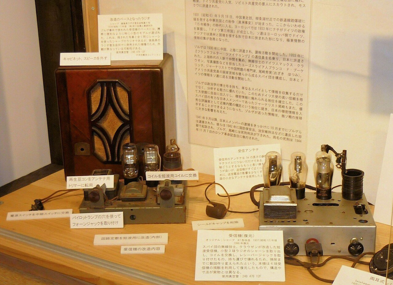 ゾルゲ事件と無線通信」展|日本ラジオ博物館 ゾルゲ事件と無線通信」展|日本ラジオ博物館