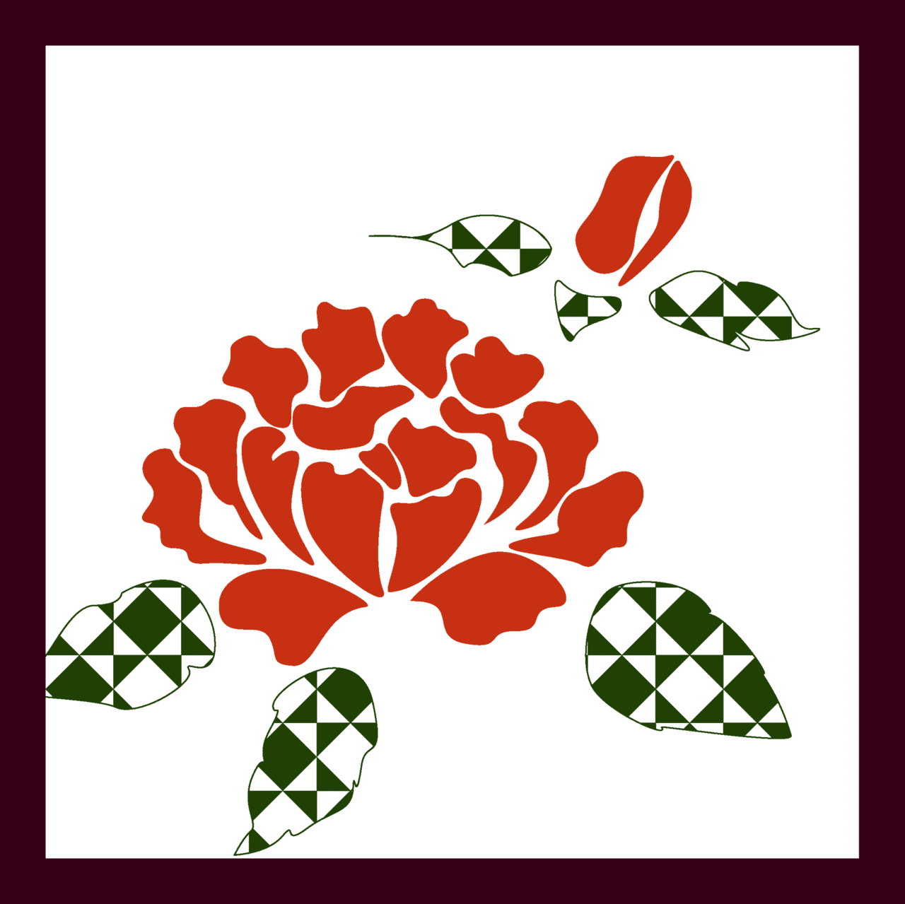 花札 牡丹に蝶 Miyami Note 花札 牡丹に蝶 Miyami Note