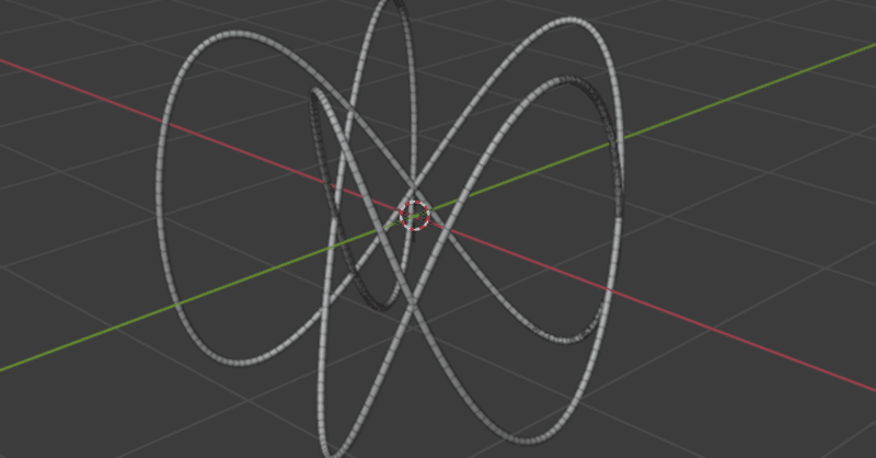 【Blender Python】数式で表現される曲線を描く